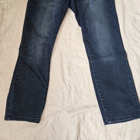 Lauren Conrad Skinny Capri Jeans Size 10 Denim Dark Blue - Picture 1 of 8